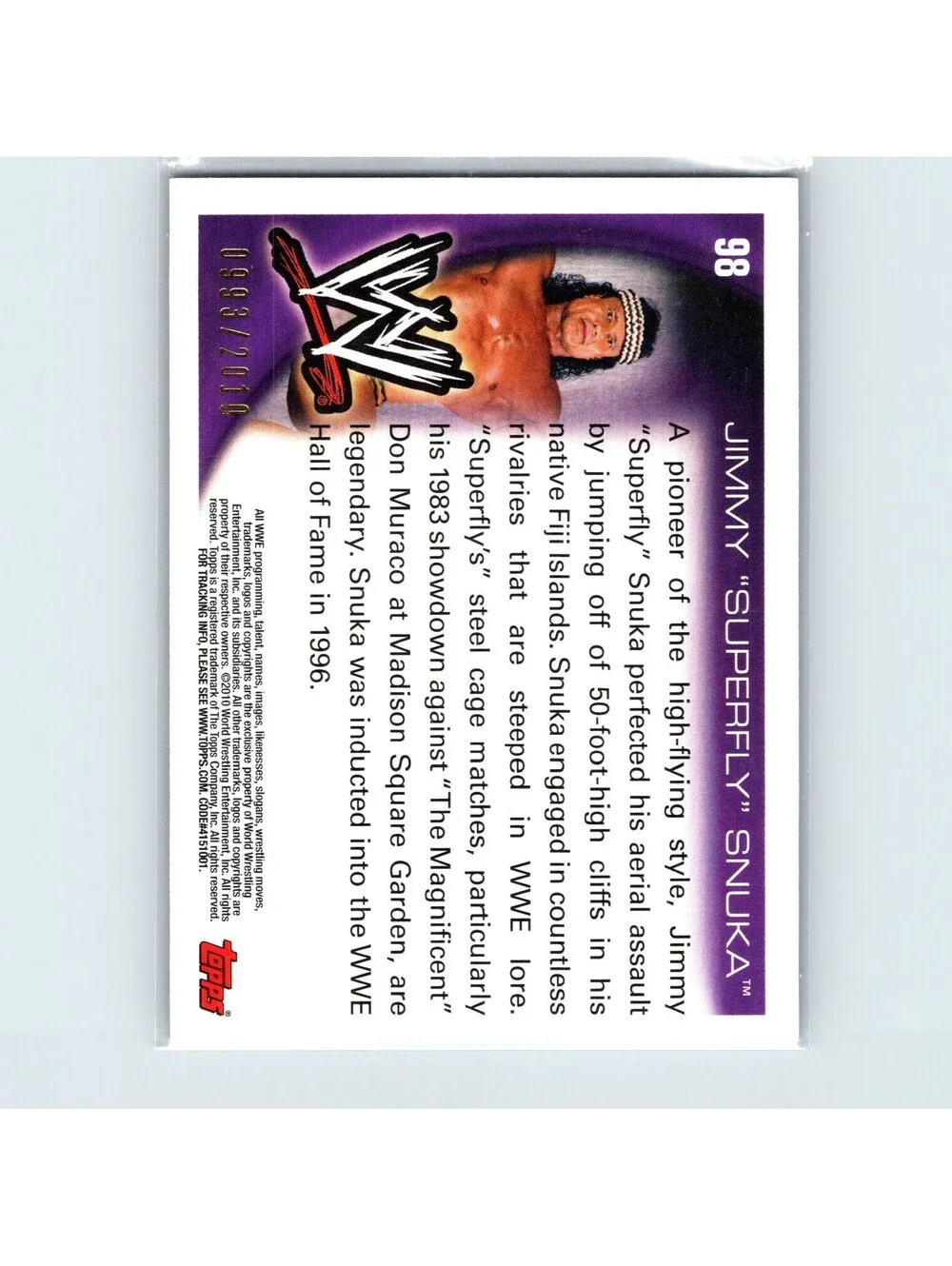 2010 Topps WWE Jimmy 